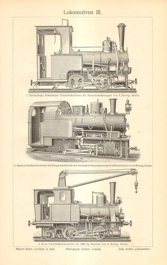 Steam locomotive - Retro, Images, Scheme, Locomotive, Past, Technics, Longpost