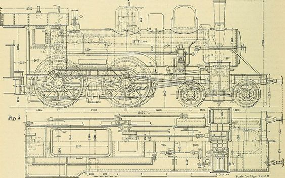 Steam locomotive - Retro, Images, Scheme, Locomotive, Past, Technics, Longpost