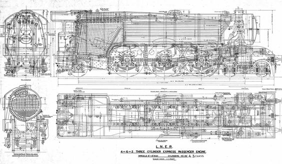 Steam locomotive - Retro, Images, Scheme, Locomotive, Past, Technics, Longpost