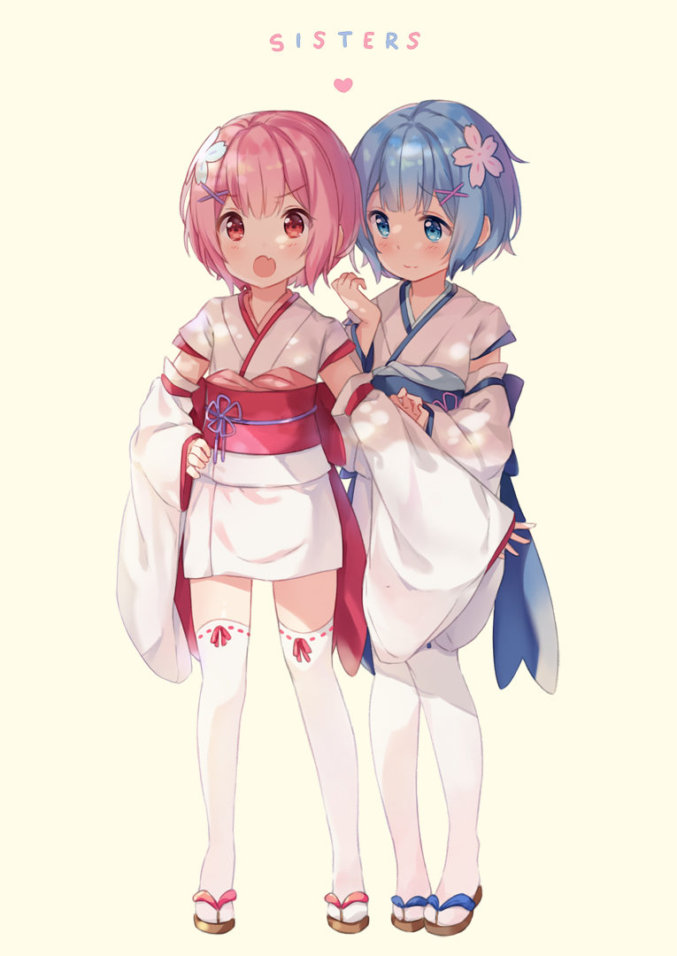 Rem and Ram [re: zero] - Rem, Ram, Anime, Anime art, Pixiv, Waifu, Re: Zero Kara, Rem (Re: Zero Kara), Ram (Re: Zero Kara)