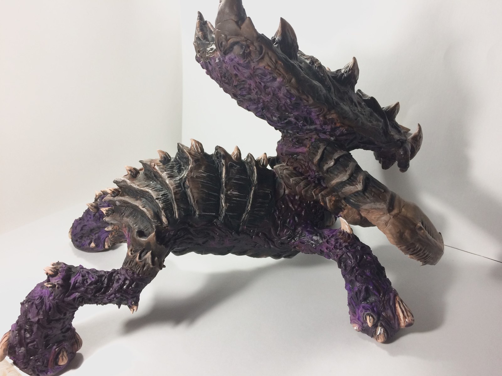 Ultralisk - My, Лепка, Starcraft 2, Velvet plastic, Handmade, Zerg, Longpost