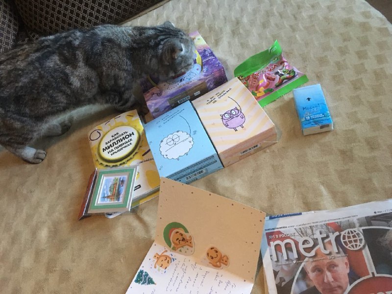 New Year's Greetings from Pikabu or From Moscow with love - My, Gift exchange, First post, Secret Santa, New Year, Long, Longpost