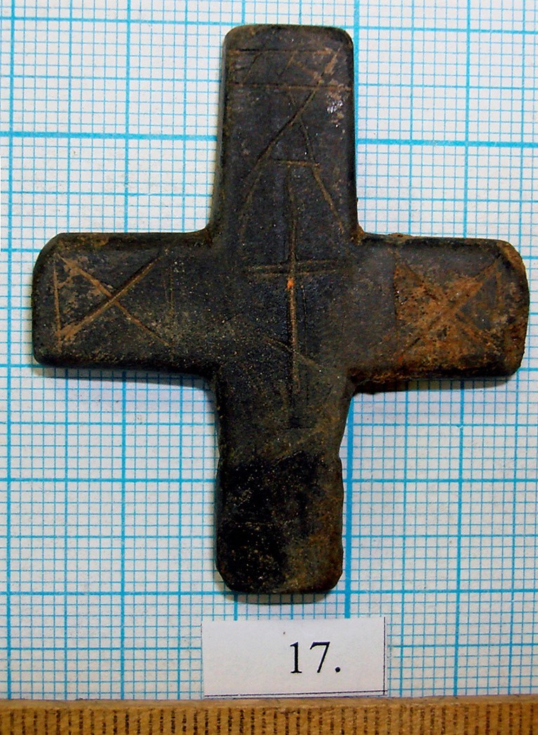 Stone cross vest from Gasheeva Sloboda in Kostroma - My, Archeology, Kostroma, , Longpost