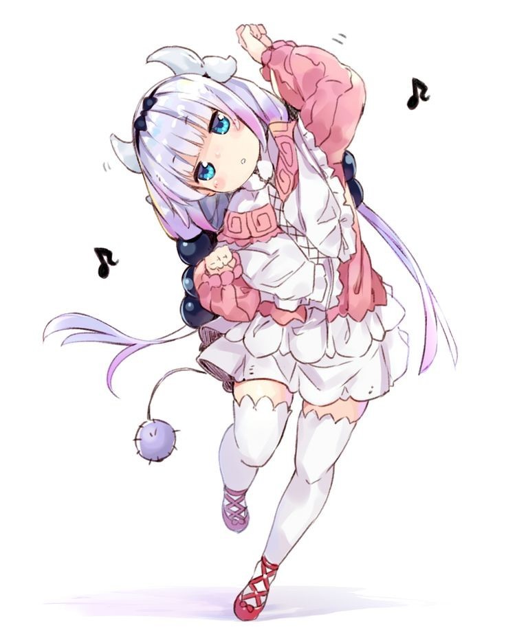 Several anime arts Kobayashi's Maid Dragon - Kobayashi-san chi no maidragon, Kanna kamui, Tooru, Elma, Anime art, Anime, Chibi, Longpost, Lucoa, Chibi