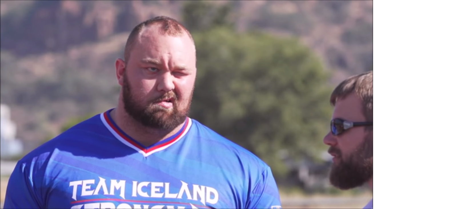 Hafthor Bjornsson suffers from Bell's palsy - Haftor Bjornson, Person, Video