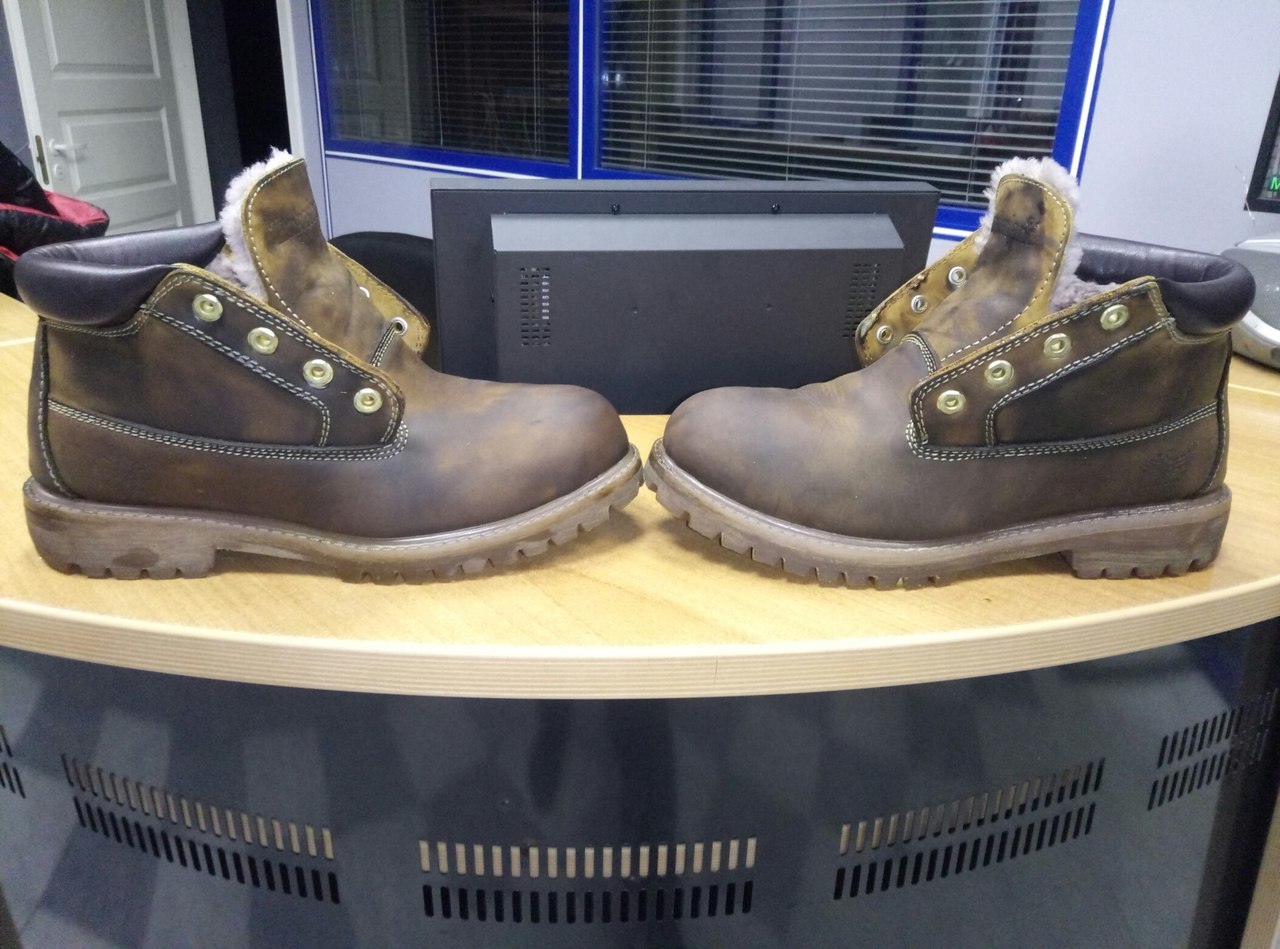 Waxing winter shoes on the example of Chinese Timberland! - My, , Straight arms, , Longpost