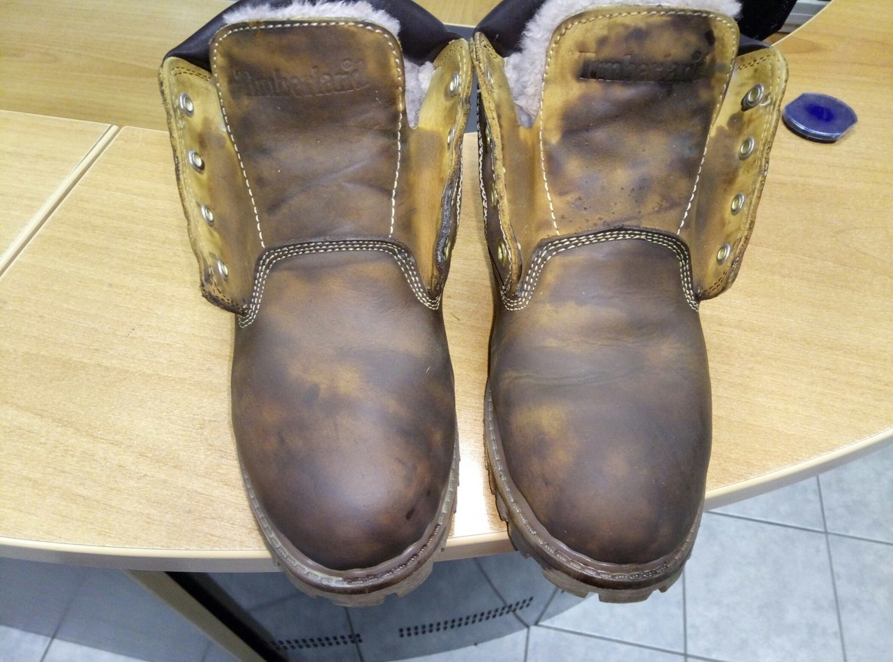 Waxing winter shoes on the example of Chinese Timberland! - My, , Straight arms, , Longpost