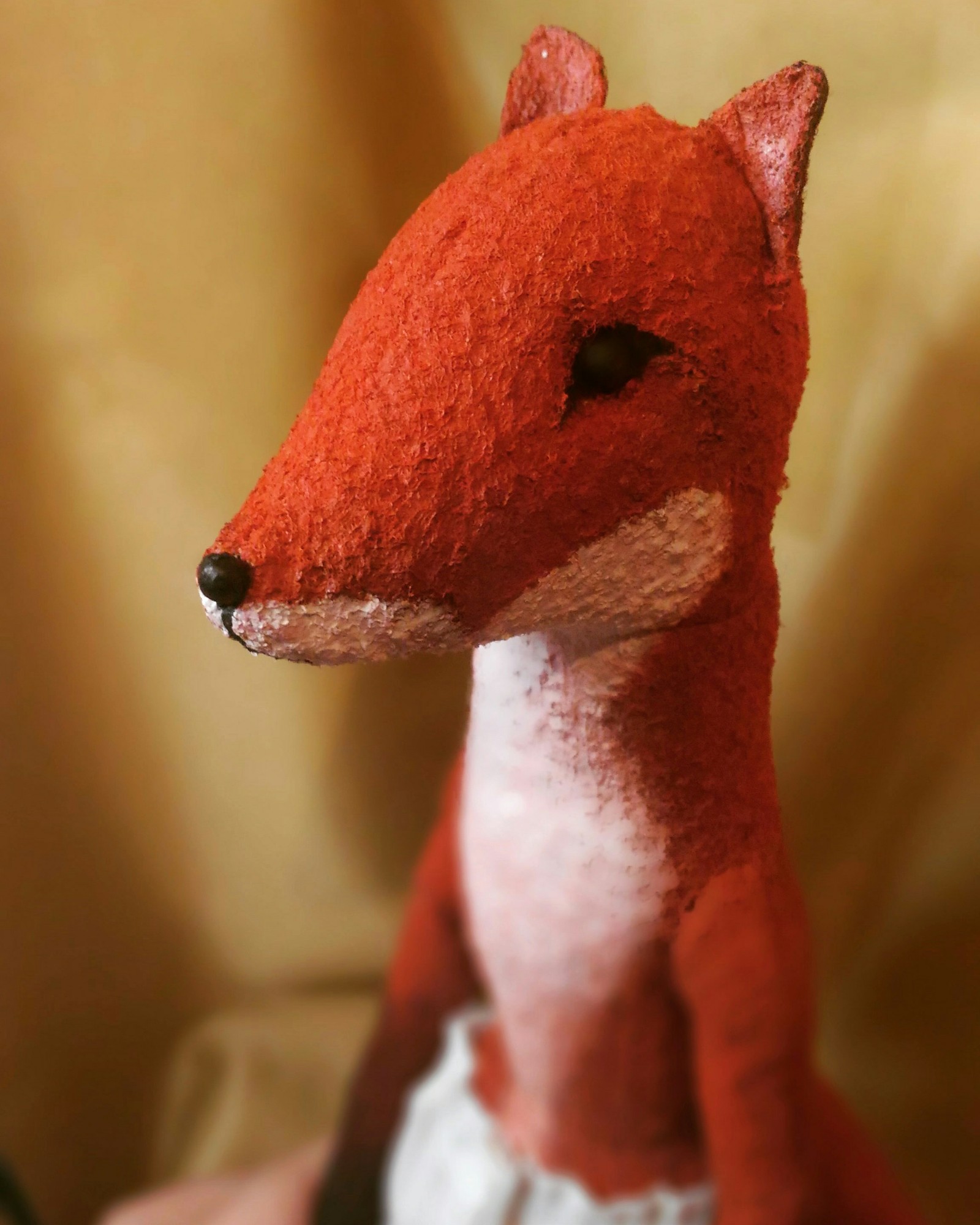 Chanterelle - My, Soft toy, Fox, Needlework without process