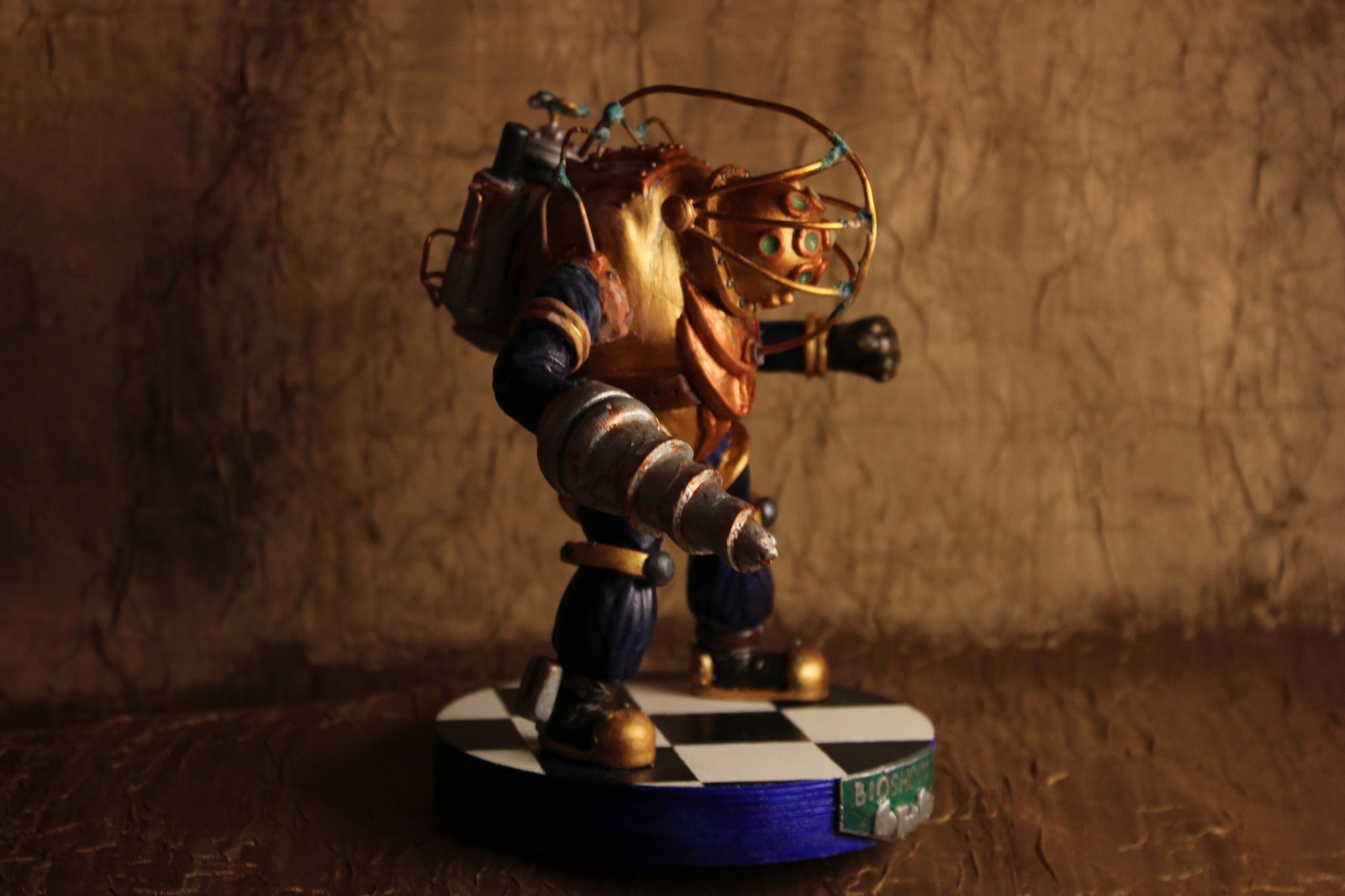 Friday Big Daddy in polymer clay. - My, Polymer clay, BioShock, , Handmade, Needlework without process, Friday tag is mine, Longpost, Big Daddy