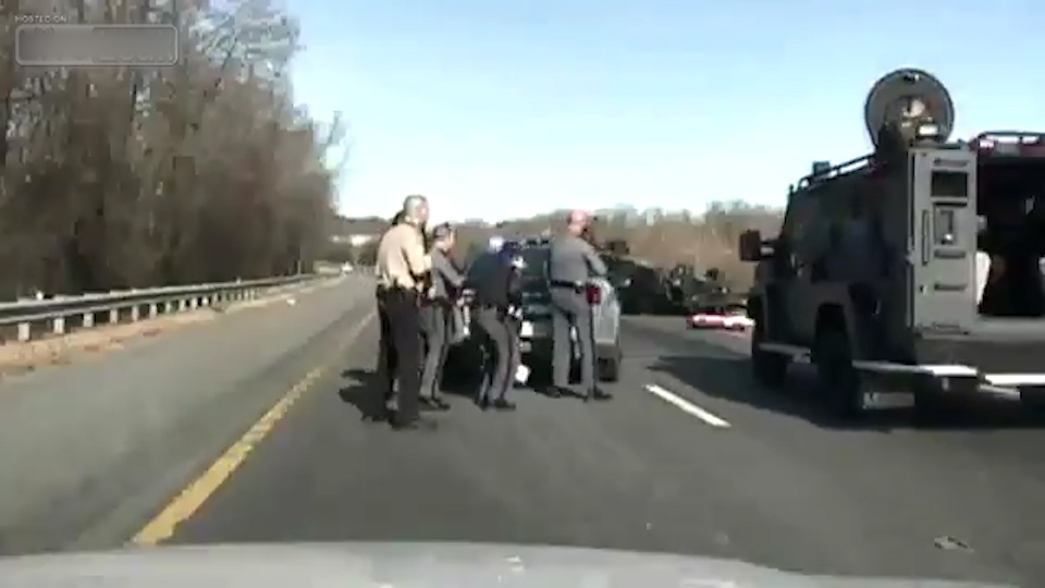 Crazy work of the US police. Arrests winter 2017-2018 - Auto, Road accident, Police, USA, Погоня, Crash, Arrest, Longpost