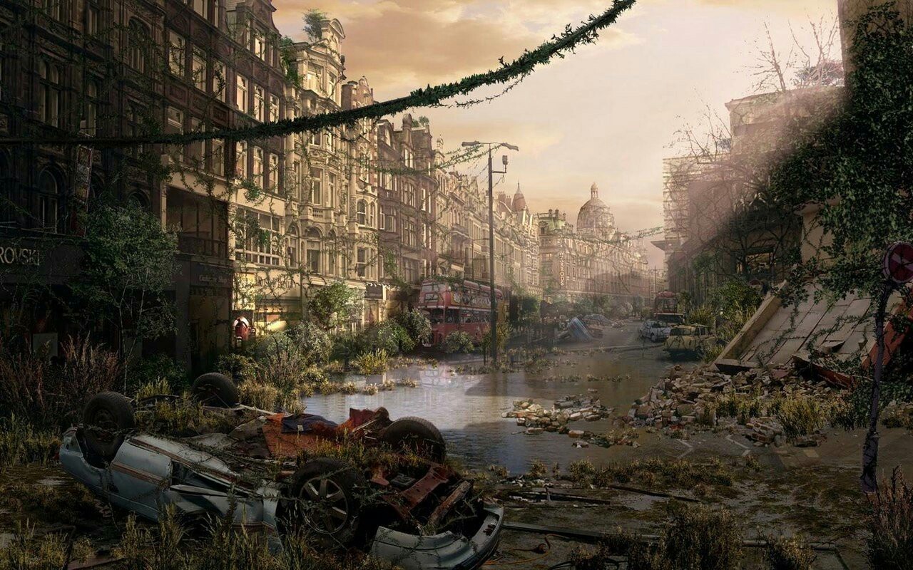 Atmospheric post-apocalyptic landscapes - Images, Landscape, Apocalypse, Longpost