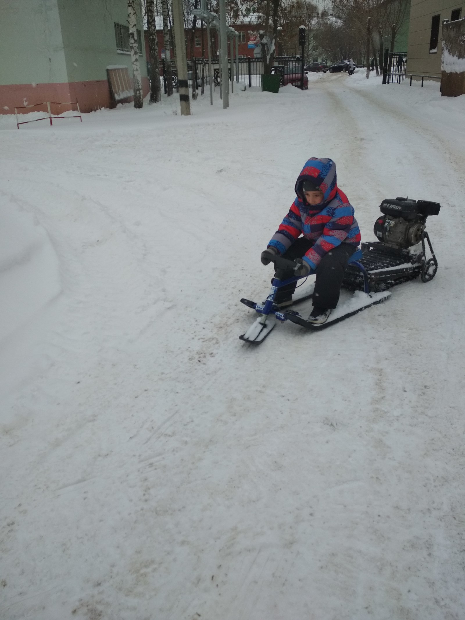 Snowmobile for a child - Snowcat, Rukozhop, Longpost