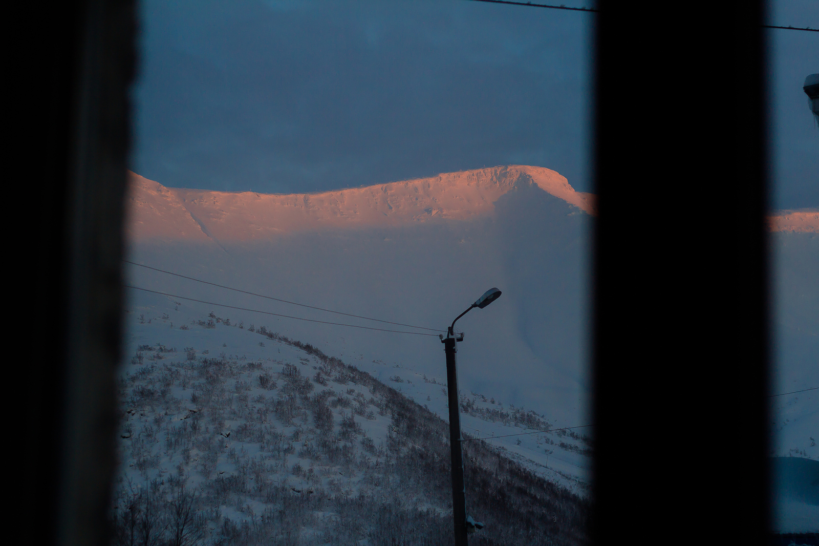 Winter in the polar night - My, Kirovsk, Khibiny, Winter, The mountains, polar night, Murmansk, Longpost