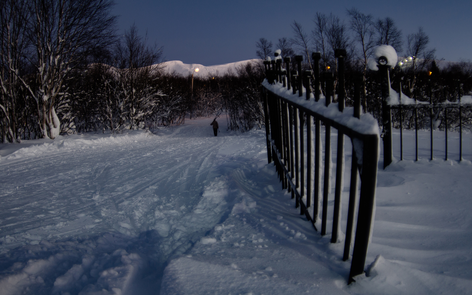 Winter in the polar night - My, Kirovsk, Khibiny, Winter, The mountains, polar night, Murmansk, Longpost