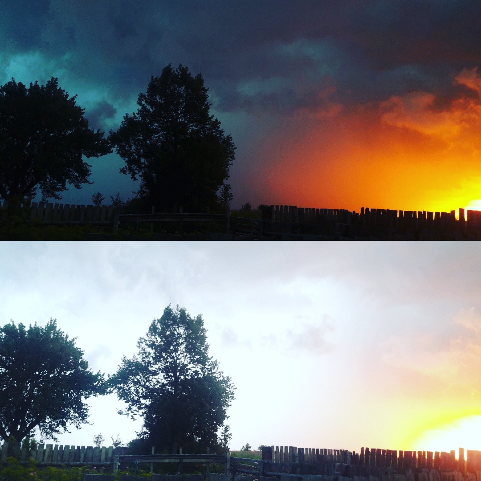 The storm has passed. - My, Sky, The photo, Sunset, Thunderstorm, My