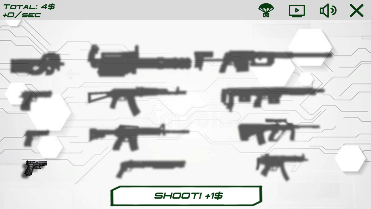 Tried to make android clicker interesting - My, Games, Android, Инди, Clicker, , Gamedev, Firearms, Unity3d, Longpost
