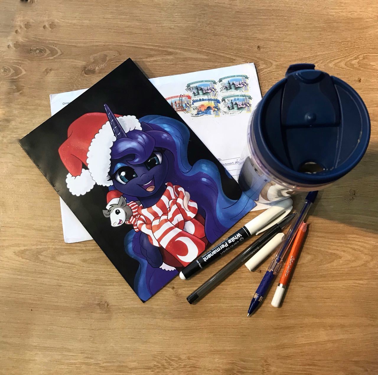 Pony in an envelope - My little pony, Princess luna, Postcard, Letter, Longpost, 