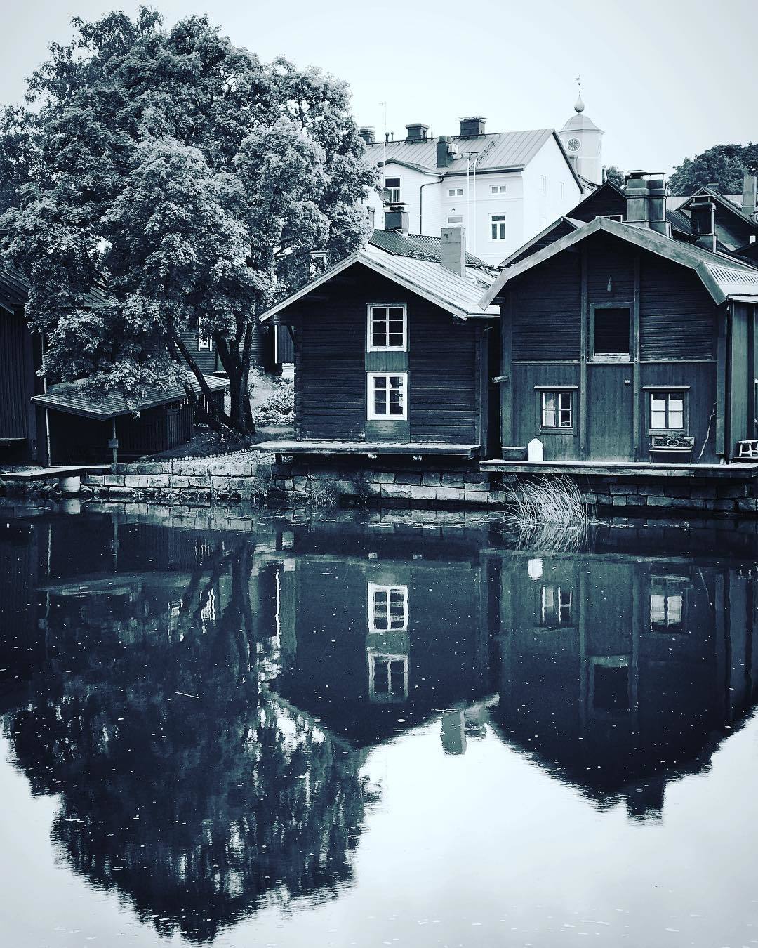 Reflection of the old city - My, Reflection, Finland, Porvoo, My