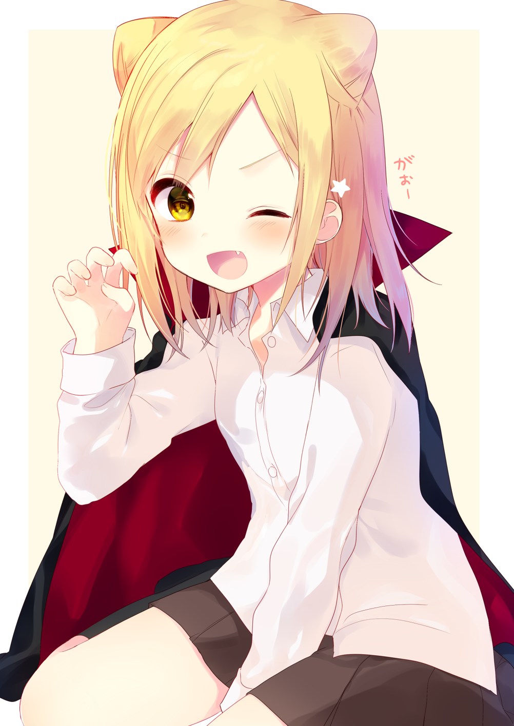 Hikari Takanashi - Anime art, Hikari Takanashi, Demi-Chan wa kataritai, Anime, Longpost