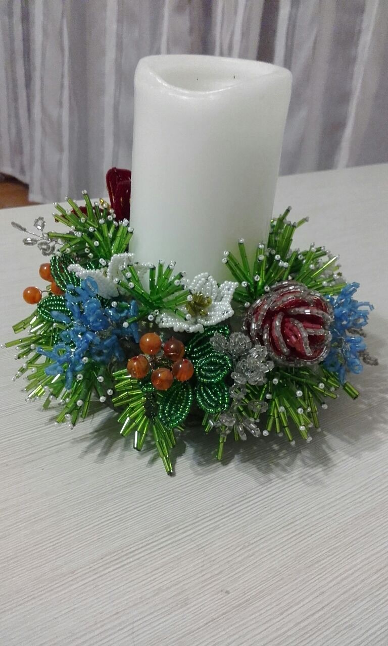 Flowers and trees from beads. - With your own hands, Beading, Beads, Interior Design, Longpost