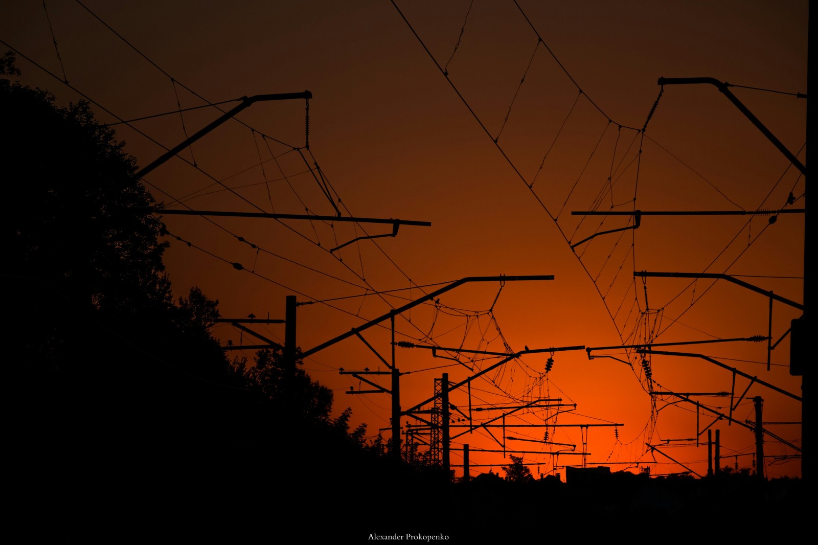 Railway - My, Long exposure, A train, Railway, Rails, Longpost