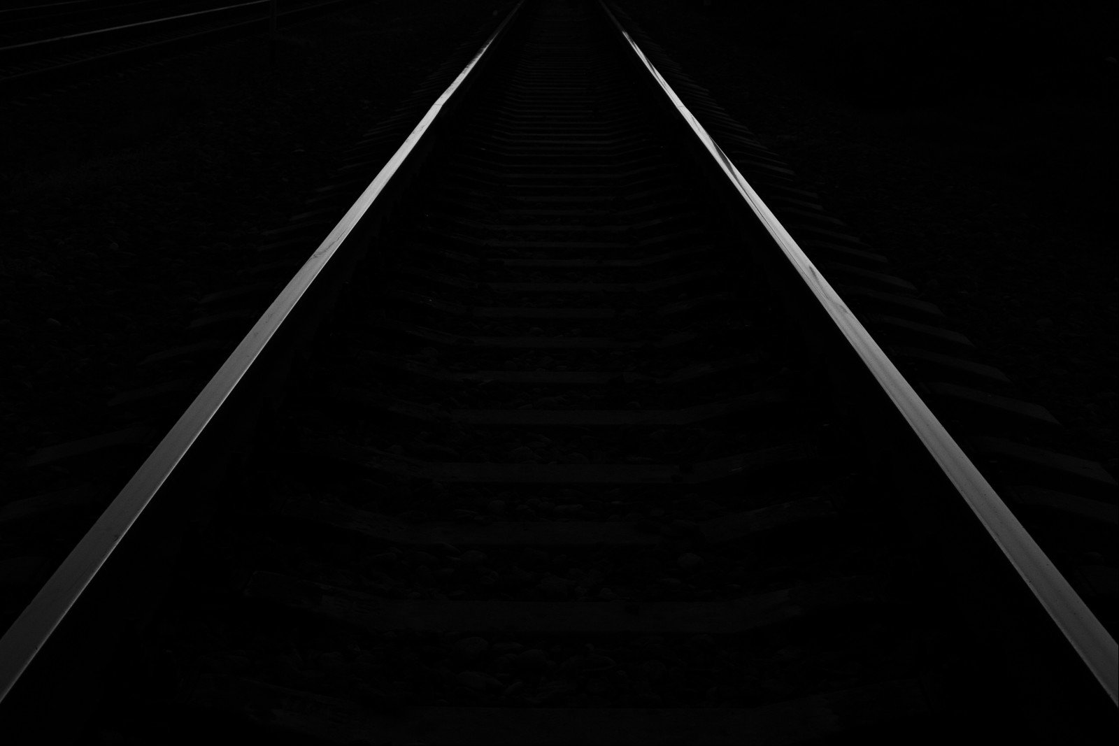 Railway - My, Long exposure, A train, Railway, Rails, Longpost