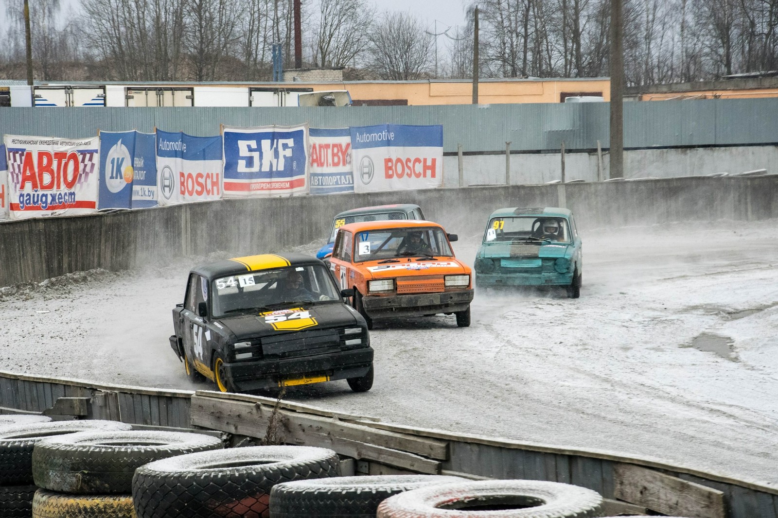 Legends of the USSR at the first stage of the Cup Hot Ice - My, Auto, Race, The photo, Zhiguli, Longpost