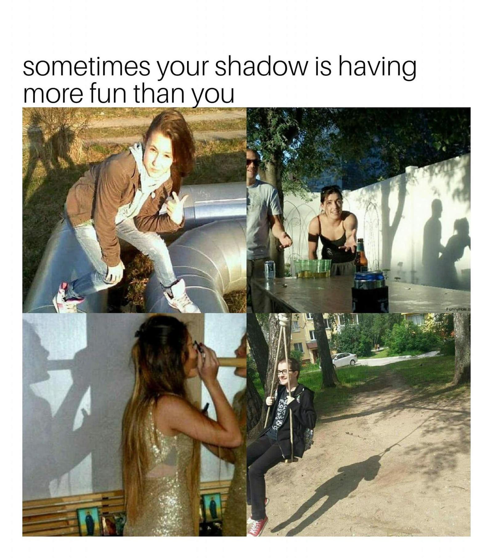 When your shadow is more fun than you - Humor, Reddit