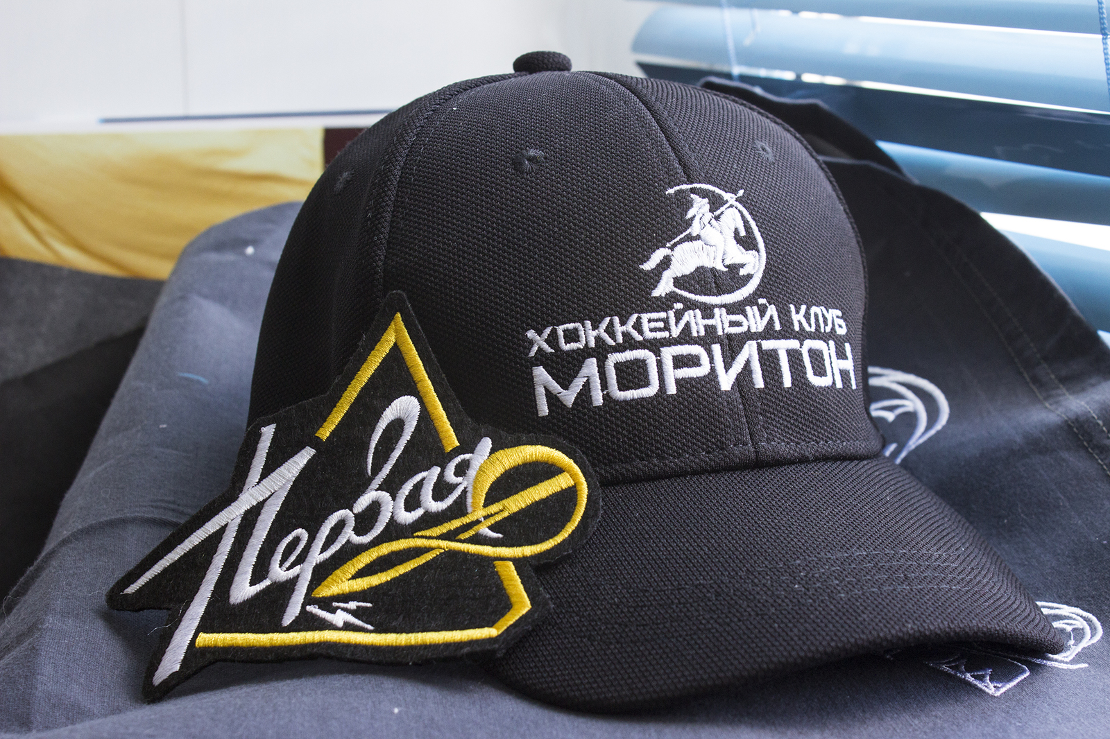 Hockey club Moriton - My, Hockey, Coward does not play hockey, Embroidery, Machine embroidery, Baseball cap, Sport, 