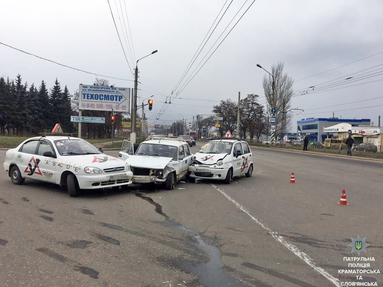 Аварии на учебных машинах. ДТП С учебным автомобилем в Юрге.