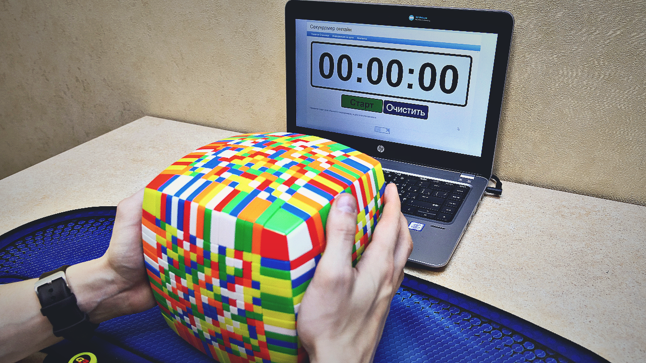 Collected the largest Rubik's cube in the world 17x17 - , World record, , Megaminx, Rubik, Головоломка, Rubik's Cube, My