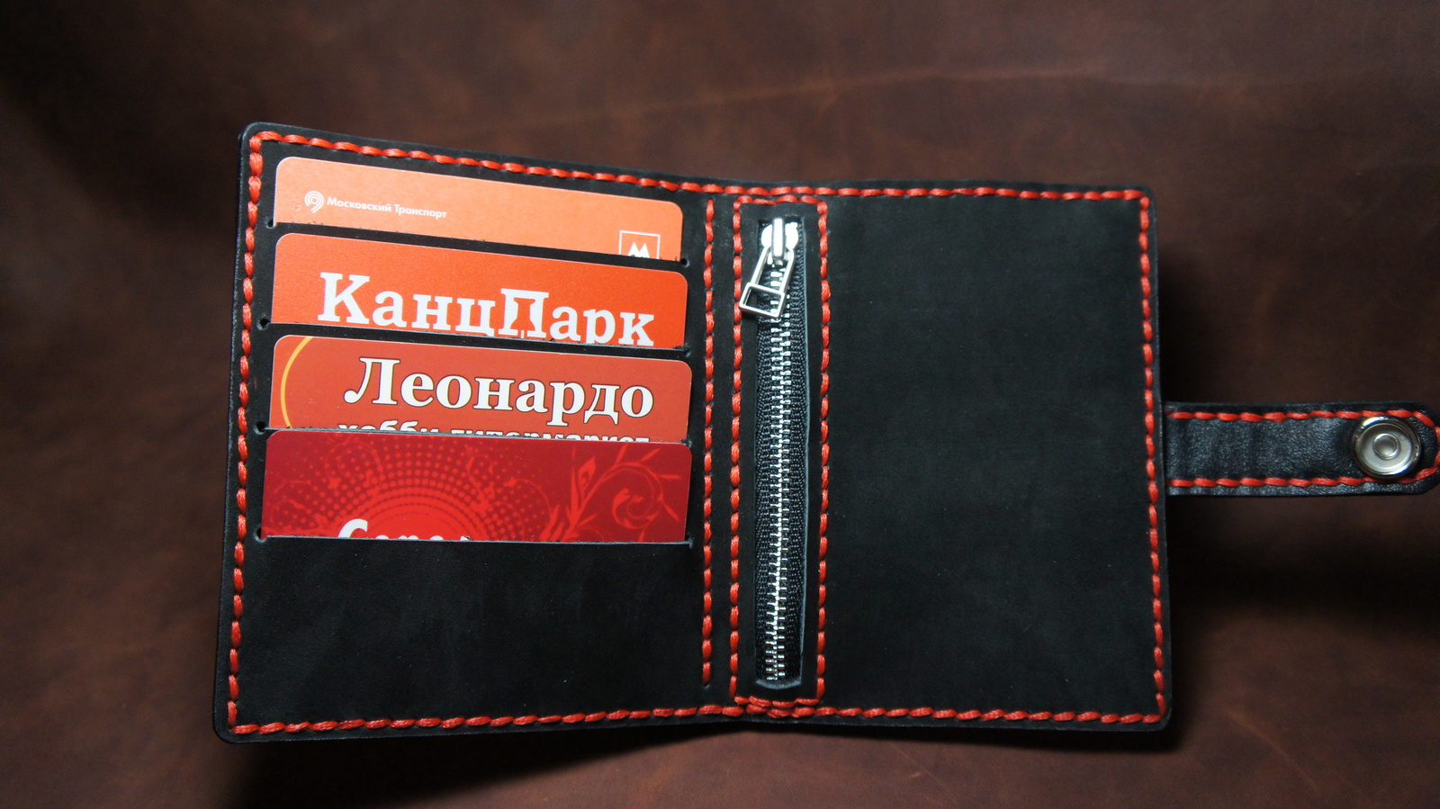 Skin work. Men's purse with engraving. - My, My, Leather, Handmade, Purse, Wallet, Needlework with process, Longpost, Ilyamuromskiy