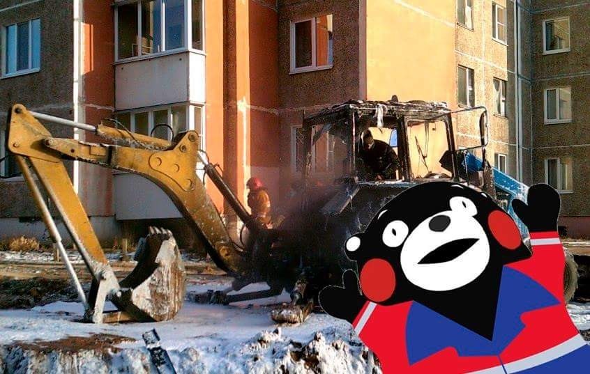 In Novopolotsk, a worker burned a tractor, trying to warm up the engine with a torch - Republic of Belarus, Tractor, Fire, Carelessness