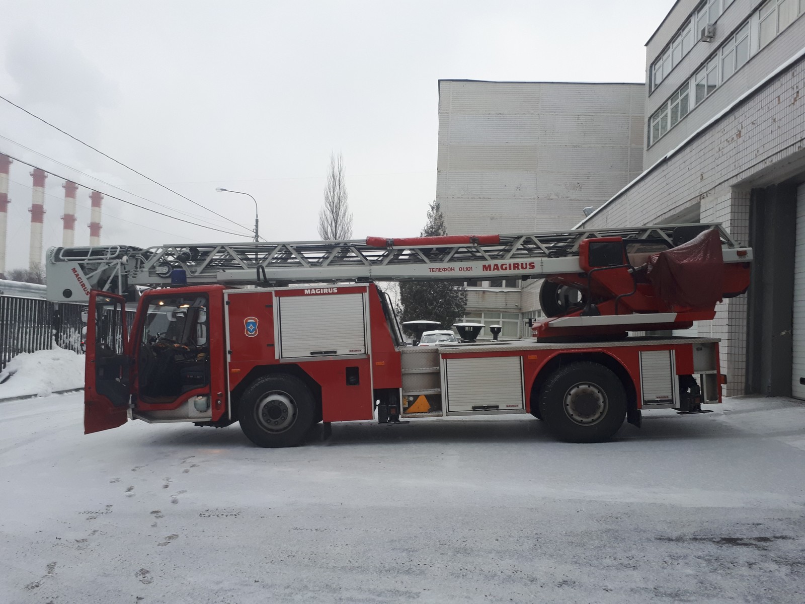 Пожарная автолестница Magirus 30м. | Пикабу