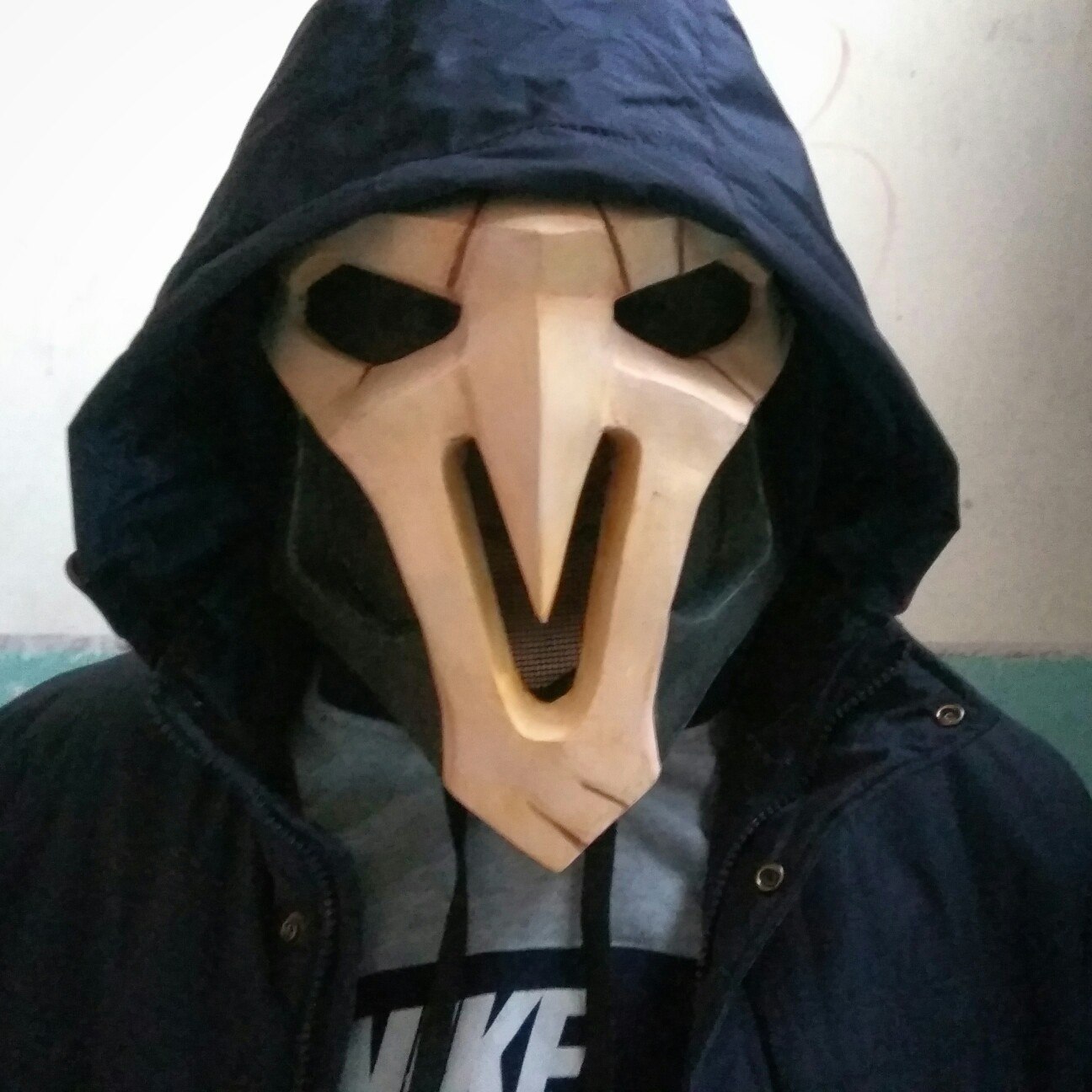 Reaper Mask from Overwatch - My, Pepakura, Papercraft, Handmade, Cosplay, , Longpost