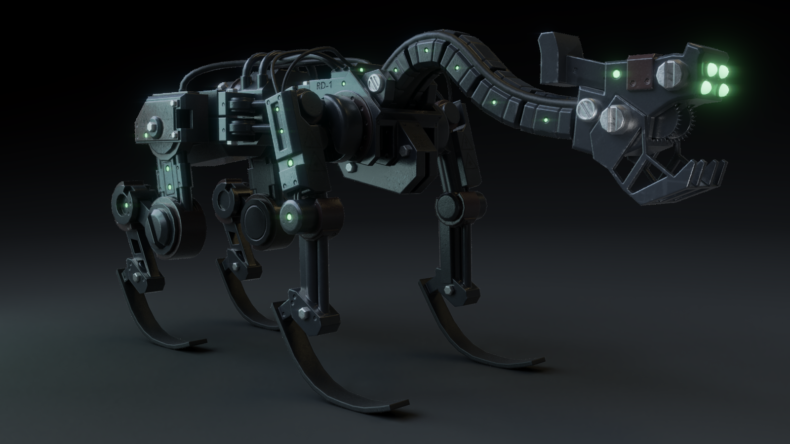 Robot concept - My, 3D, 3D modeling, Robot, Science fiction