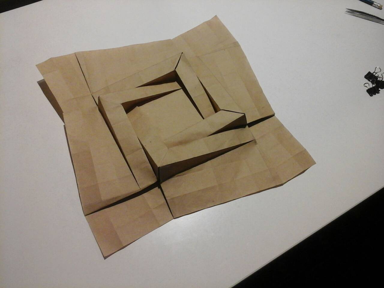 Newly folded - My, , Origami, tessellation, Geometry, Longpost