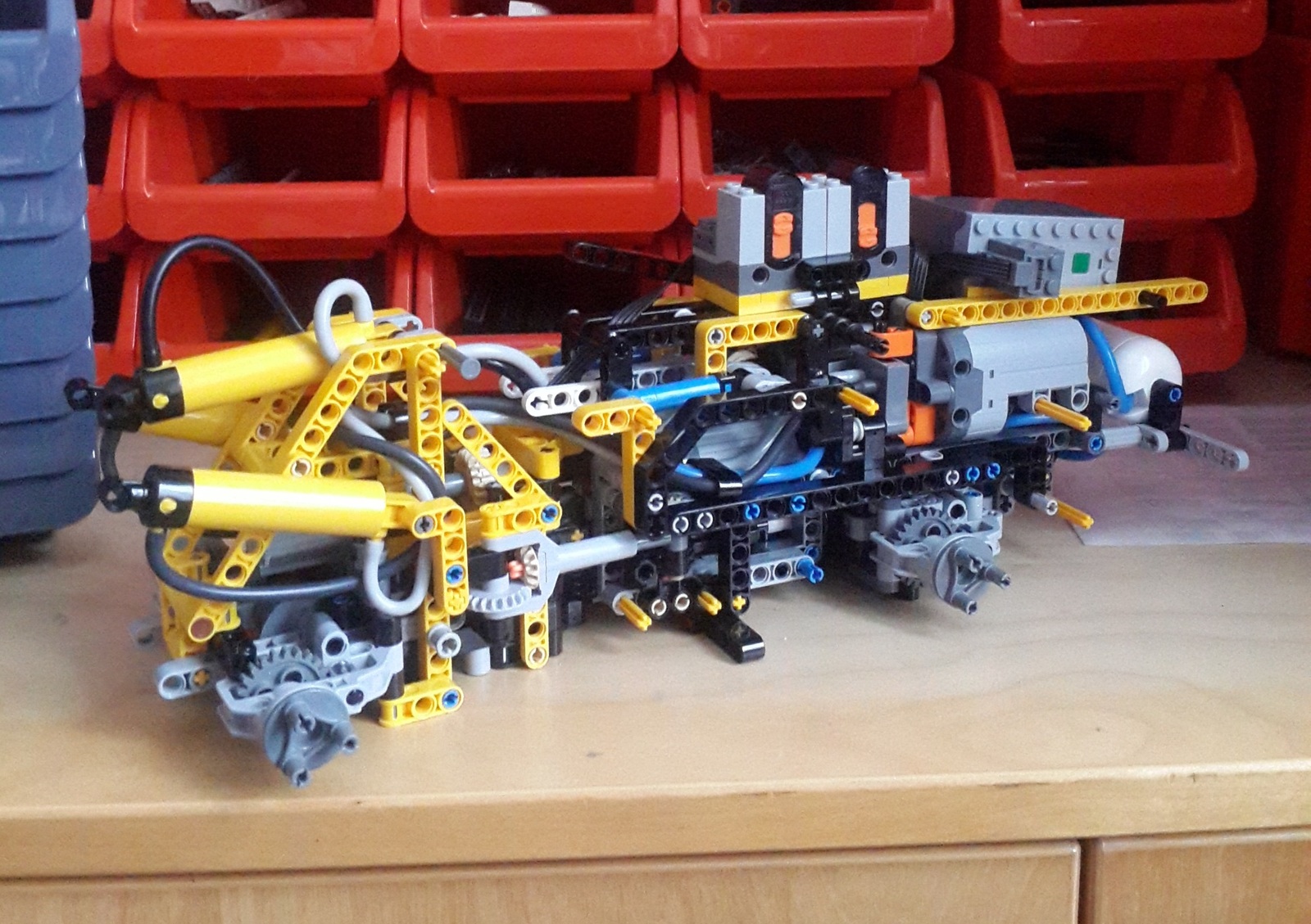 Самоделка из лего Liebherr L550 XPower - Моё, LEGO, Лего самоделка, LEGO technic, Liebherr, Строительная техника, Длиннопост