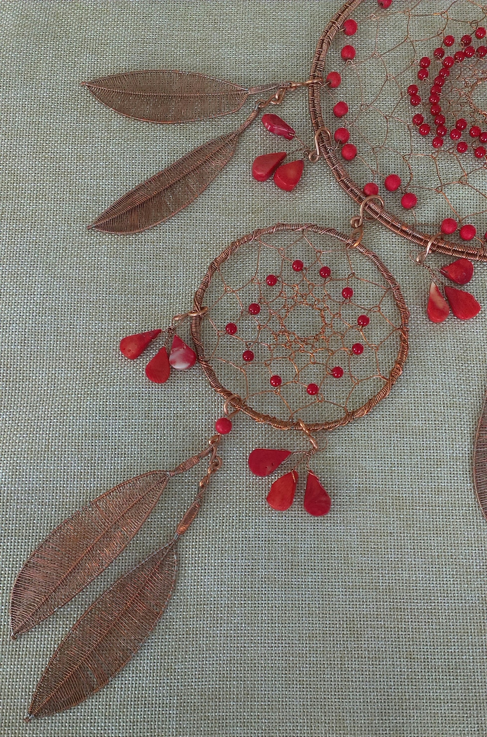 DREAM CATCHERS - My, Needlework without process, Dreamcatcher, Wire wrap, Weaving, Longpost