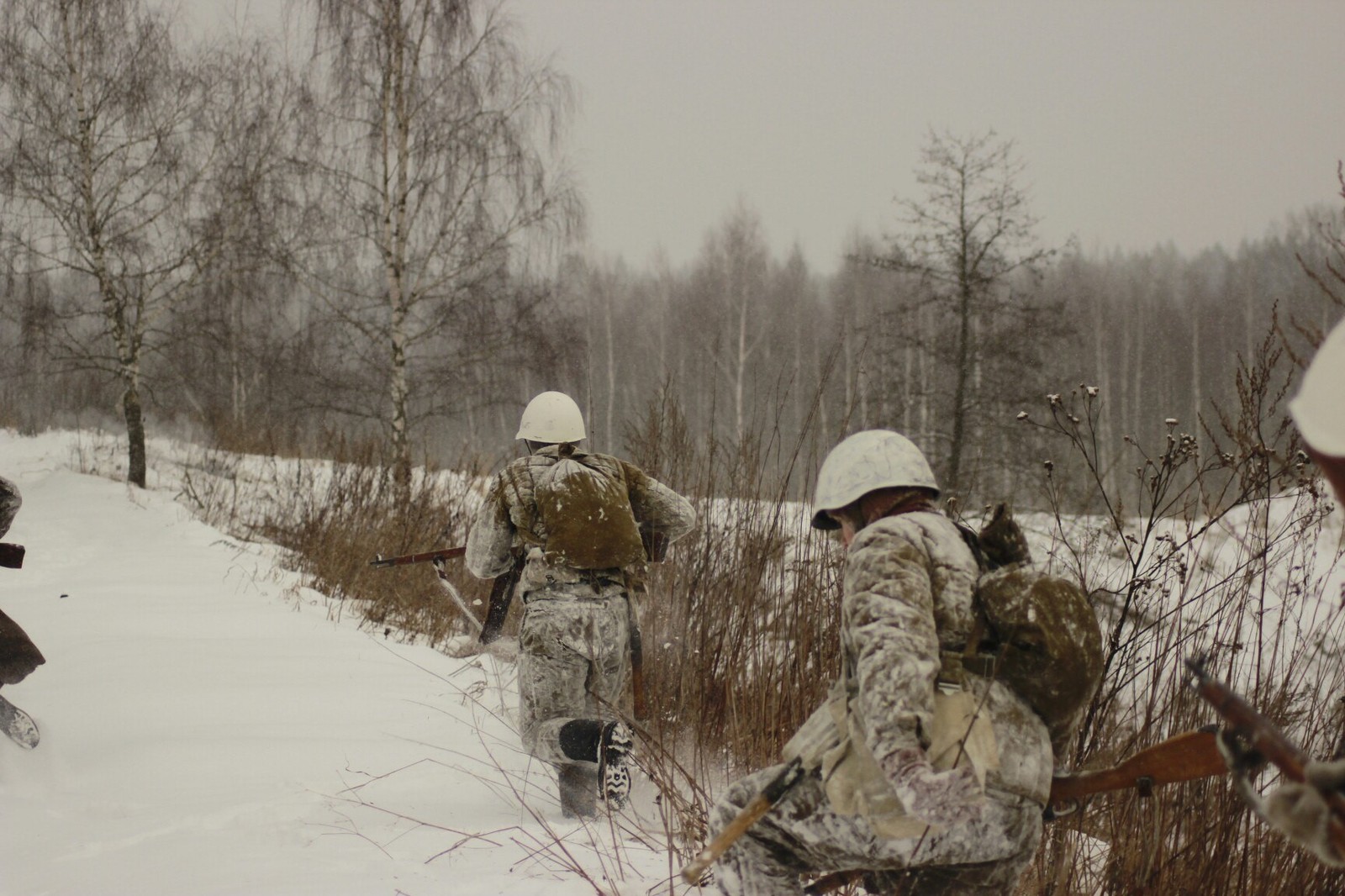 Near the village of Yakshino, on the ashes of the village of Brykino that burned down during the Second World War, a military-historical reconstruction took place. - My, Story, Historical reconstruction, Longpost