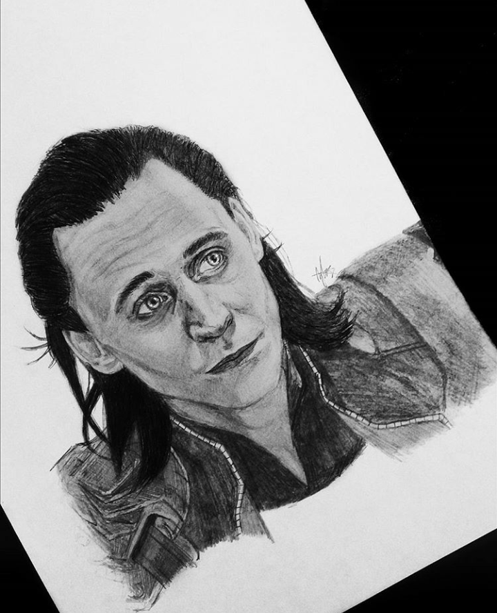 Loki - My, Loki, Thor, Ragnarok, Thor 3: Ragnarok, Tom Hiddleston, Marvel, Drawing, Artist