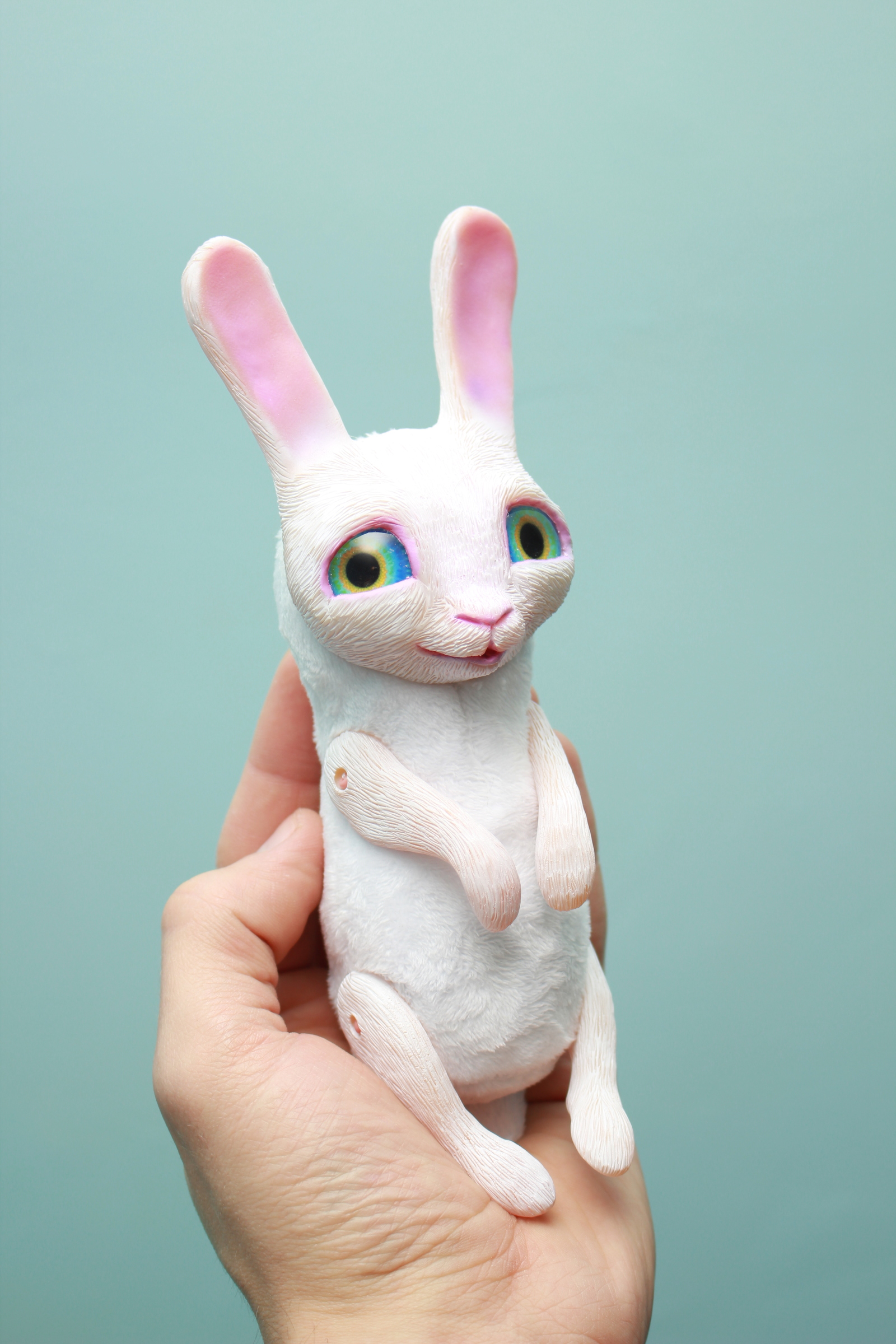 Bunny Boy - My, My, Polymer clay, Author's toy, Hare, Rabbit, Needlework without process, Longpost