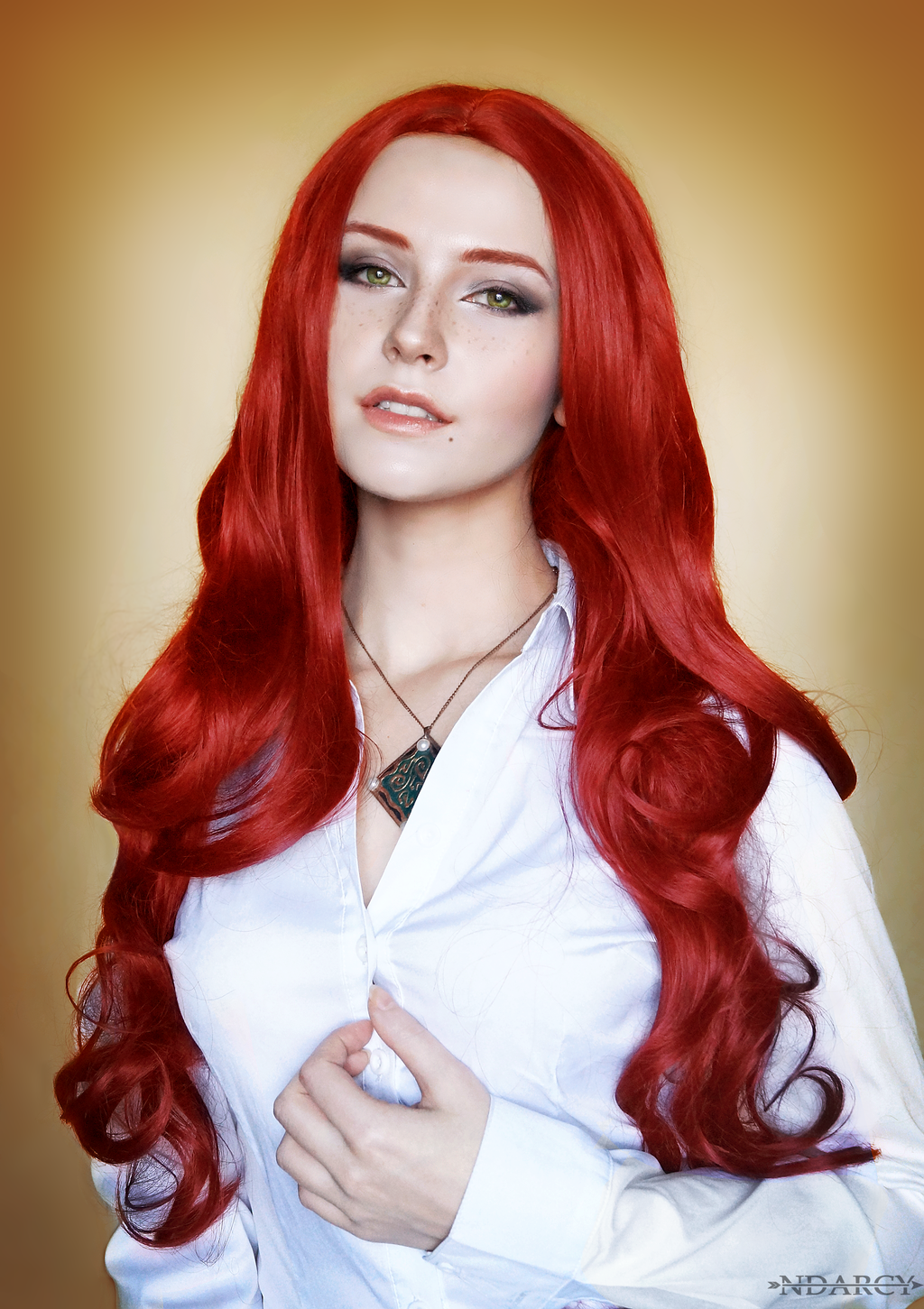 Triss Merigold! (make up) - Triss Merigold, Witcher, Beautiful girl, Cosplay, 