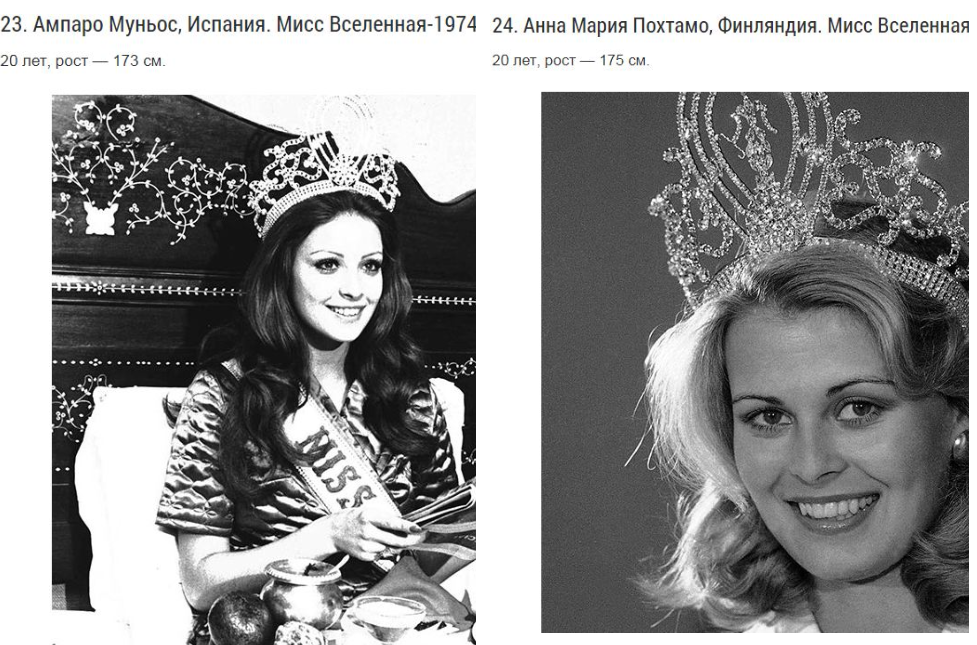 All the Miss Universe winners: how the ideals of beauty have changed in 65 years (part 1) - Retro, Competition, Girls, Miss Universe, Interesting, The photo, A selection, Past, Longpost