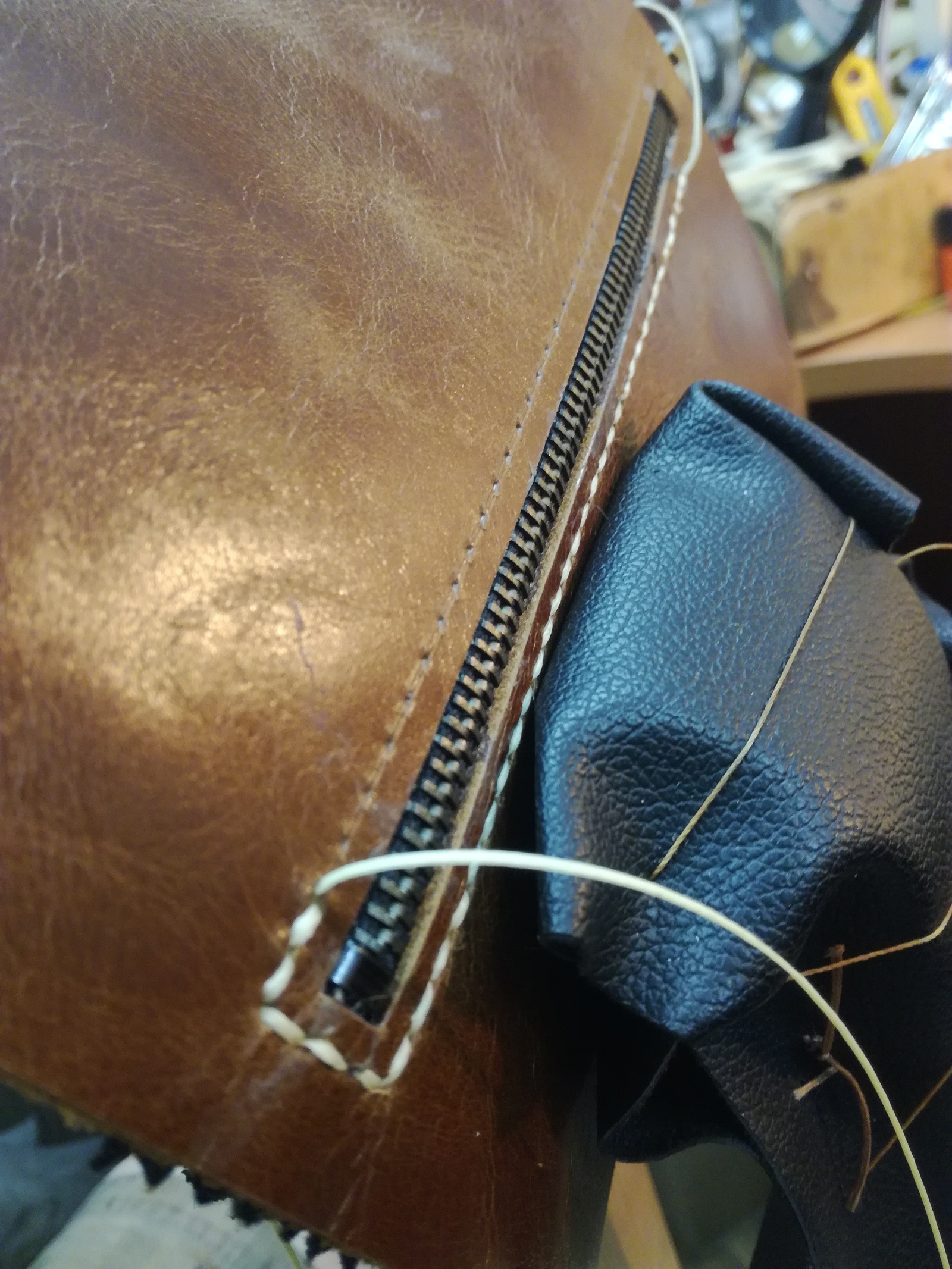 New wallet - My, Leather, Handmade, Longpost, With your own hands, Wallet, Video