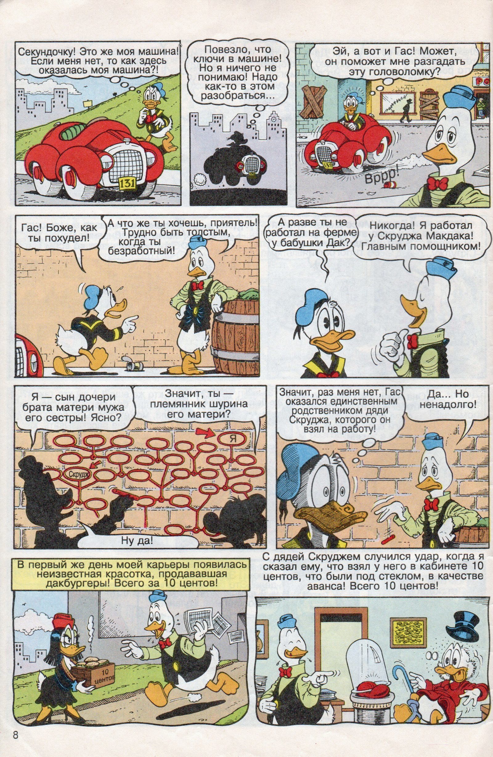 Donald Duck: Outcast [Mickey Mouse - No. 6 (10) 1994] - My, Mickey Mouse, Donald Duck, Comics, Scans, Hopelessness, Longpost