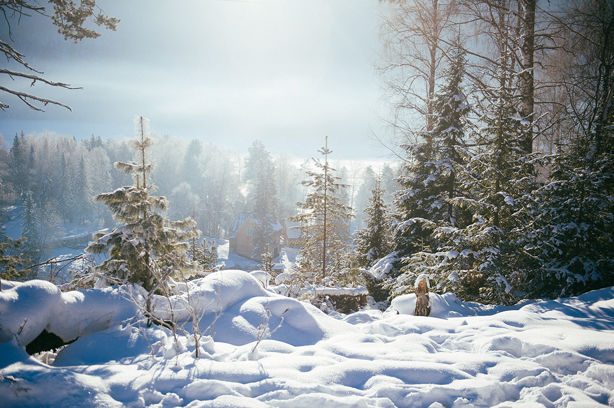 Winter Teletskoye lake. Mountain Altai - My, Altai, Mountain Altai, , Winter, Forest, Longpost, Altai Republic, Teletskoe lake