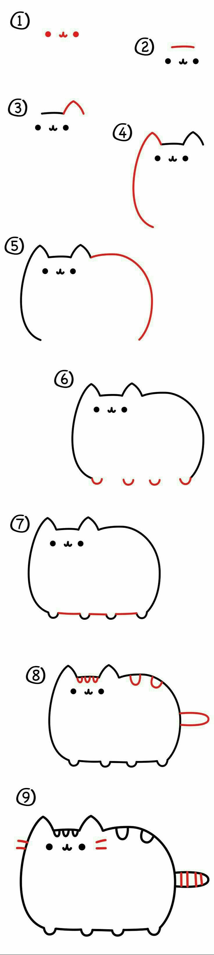 Как нарисовать кота | Пикабу