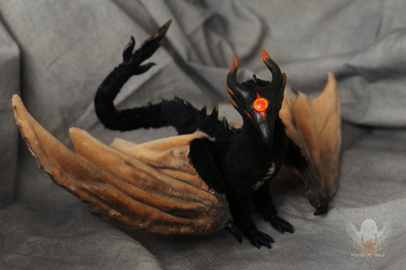 Black Dragon Kalameet - My, Black Dragon Kalameet, Dark souls, Handmade, Needlework without process, The Dragon, Longpost