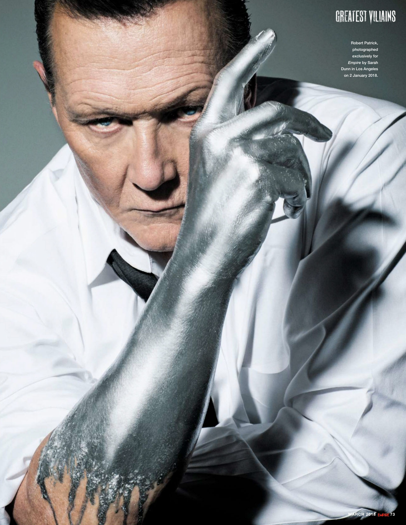 Robert Patrick for EMPIRE Magazine's Greatest Movie Villains - Actors and actresses, Terminator 2: Judgment Day, Robert Patrick